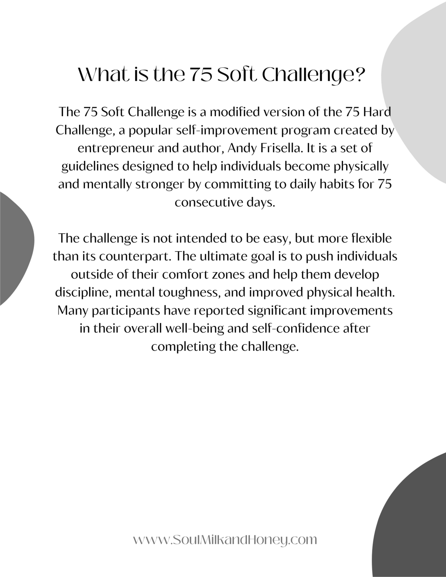 75 Soft Challenge - Fellas